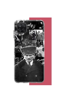 Samsung Galaxy A22-m22-m32 Uyumlu Atatürk Kolaj 2.jpeg Baskılı Silikon Kılıf Renkli Samsung Galaxy A22-m22-m32 Uyumlu Atatürk Kolaj 2.jpeg Baskılı Silikon Kılıf Renkli