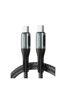 Konfulon Dc43 Type-c To Type-c 1m Örgü 60w Hızlı Şarj Kablo - Siyah