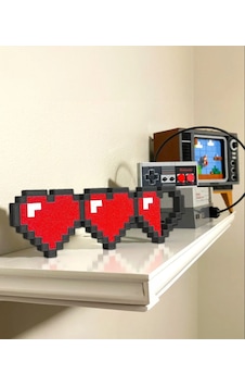 Minecraft Kalp Süs Biblo Duvar Ve Masaüstü Süsü 1 Adet