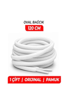 120 cm - Oval Spor Ayakkabı Bağcığı, Sneaker, Koşu, Yürüyüş Ve Günlük Ayakkabılar İçin Dayanıklı Pamuk Bağı , Premium Bağcık - 1 Çift - Beyaz 120 cm - Oval Spor Ayakkabı Bağcığı, Sneaker, Koşu, Yürüyüş Ve Günlük Ayakkabılar İçin Dayanıklı Pamuk Bağı , Premium Bağcık - 1 Çift - Beyaz