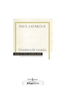 Tembellik Hakkı - Paul Lafargue N11.8542