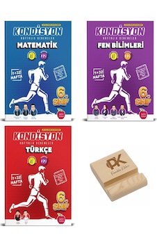 Newton 6. Sınıf Kondisyon Matematik Fen Ve Türkçe Haftalık Deneme 3lü Set + Telefon Standı Newton 6. Sınıf Kondisyon Matematik Fen Ve Türkçe Haftalık Deneme 3lü Set + Telefon Standı