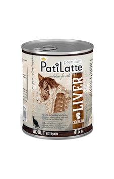 Pati Latte Ciğer Etli Konserve Yetişkin Kedi Maması 24 x 415 G Pati Latte Ciğer Etli Konserve Yetişkin Kedi Maması 24 x 415 G