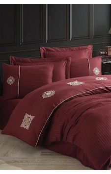 Elegant Nakışlı Pamuk Saten Çift Kişilik Nevresim Takımı Zeugma Bordo Bordo Elegant Nakışlı Pamuk Saten Çift Kişilik Nevresim Takımı Zeugma Bordo Bordo