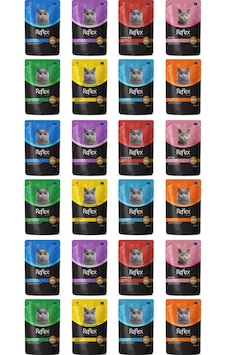 Reflex Pouch Karışık Soslu Kedi Yaş Maması 24 x 85 G Reflex Pouch Karışık Soslu Kedi Yaş Maması 24 x 85 G
