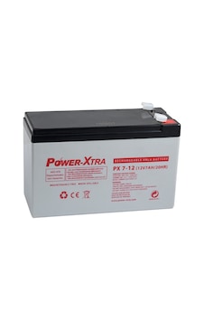 Power-Xtra 12 V 7 AH F1 Pin İnce Bakımsız Kuru Akü Power-Xtra 12 V 7 AH F1 Pin İnce Bakımsız Kuru Akü