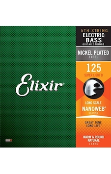 Elixir 15425 Nanoweb Super Light Tek Bas Gitar Teli (125) Elixir 15425 Nanoweb Super Light Tek Bas Gitar Teli (125)