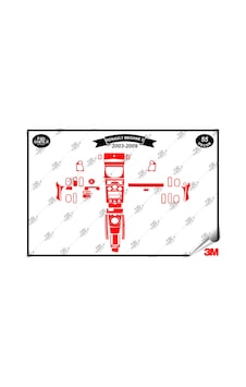 Renault Megane 2 Analog 2003-2009 Torpido Konsol Trim Göğüs Maun Kaplama Set 55 Parça Kırmızı Renk Renault Megane 2 Analog 2003-2009 Torpido Konsol Trim Göğüs Maun Kaplama Set 55 Parça Kırmızı Renk