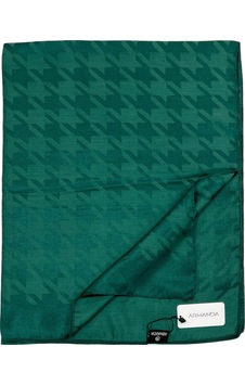 Armanda Jakarlı Şal - Kazayağı Desenli - Zümrüt Zümrüt Armanda Jakarlı Şal - Kazayağı Desenli - Zümrüt Zümrüt