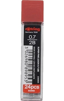 Rotring Min Super Polymer 2B 0.7 MM 2089895 12 Adet Rotring Min Super Polymer 2B 0.7 MM 2089895 12 Adet