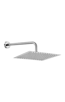 Ar Ark İnce Kare Tepe Duş Başlığı Duvardan Borulu 300x300 Mm 102145058 Krom