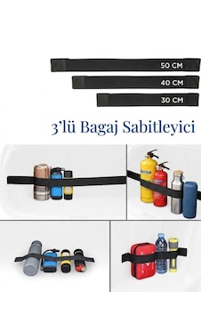 3lü Set Bagaj Düzenleyici Organizer Araç Araba Ve Oto Sabitleyici Şerit Set 3lüset