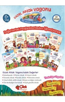 40 Hadis Treni - 1 Güzel Ahlak Vagonu - 10 Kitap Takım - Nezihe Ak İnci - Çilek Kitaplar