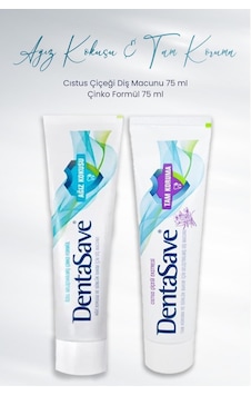 DentaSave Ağız Kokusu Çinko+ Tam Koruma Cistus Çiçeği Diş Macunu 2 x 75 ML DentaSave Ağız Kokusu Çinko+ Tam Koruma Cistus Çiçeği Diş Macunu 2 x 75 ML