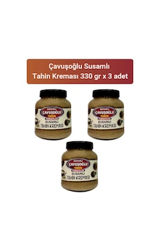 Bozkırlı Çavuşoğlu Susamlı Tahin Kreması 3 x 330 G Bozkırlı Çavuşoğlu Susamlı Tahin Kreması 3 x 330 G