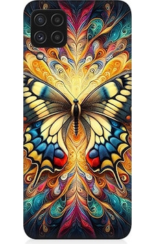 Samsung Galaxy A22 Uyumlu Gizemli Desenli Kelebek Desenli Silikon Kılıf Çok Renkli Samsung Galaxy A22 Uyumlu Gizemli Desenli Kelebek Desenli Silikon Kılıf Çok Renkli