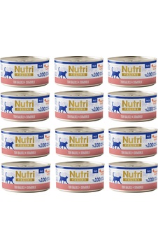 Nutri Feline Ton Balıklı Ve Somonlu Pate Tahılsız Yetişkin Kedi Konservesi 70 G X 12 Adet Nutri Feline Ton Balıklı Ve Somonlu Pate Tahılsız Yetişkin Kedi Konservesi 70 G X 12 Adet