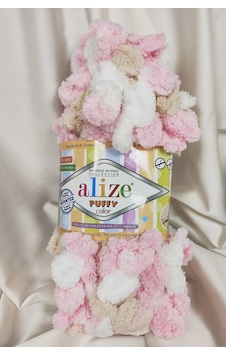 Puffy Color Ebruli El Örgü İpi 100gr. 9mt. 5'li Paket - Renk: 6046 Puffy Color Ebruli El Örgü İpi 100gr. 9mt. 5'li Paket - Renk: 6046