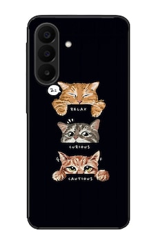 Samsung Galaxy A27 Uyumlu Kedi Halleri Baskılı Silikon Kılıf Renkli Samsung Galaxy A27 Uyumlu Kedi Halleri Baskılı Silikon Kılıf Renkli