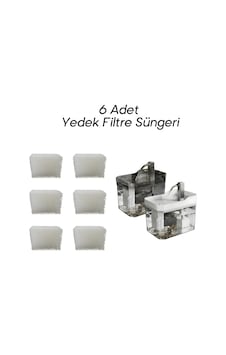 Kediler Ve Köpekler İçin Su Çeşmesi Yedek Filtre Süngeri Kediler Ve Köpekler İçin Su Çeşmesi Yedek Filtre Süngeri