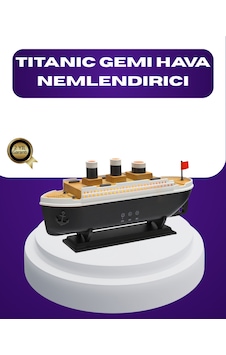 Titanik Gemi Tasarımlı Led Işıklı Hava Nemlendirici Buhar Efektli Oda Difüzörü - Lisinya