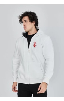 Modi Green Baskılı Erkek Günlük Stil Beyaz Modern Tasarım Tam Fermuarlı Swea 2XL Modi Green Baskılı Erkek Günlük Stil Beyaz Modern Tasarım Tam Fermuarlı Swea 2XL