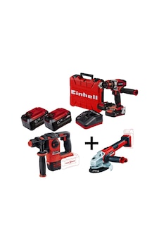 Einhell KİT2 18V Li-ion Akülü Kırıcı Delici + Şarjlı Matkap + Taşlama Seti Einhell KİT2 18V Li-ion Akülü Kırıcı Delici + Şarjlı Matkap + Taşlama Seti