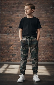 Black Steel Garson Boy Erkek Kamuflaj Desen Pantolon Kahve Black Steel Garson Boy Erkek Kamuflaj Desen Pantolon Kahve