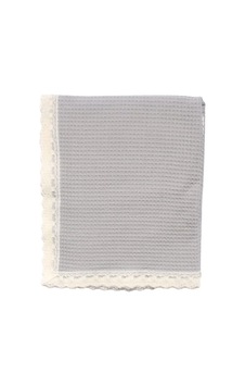 Unisex Gri Dantelli Pike Battaniye 105 120 Cm Çok Renkli Unisex Gri Dantelli Pike Battaniye 105 120 Cm Çok Renkli