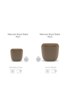 Mercan Kare Saksı Seti 0,27 Litre + 0,67 Litre, İç Mekan - Dış Mekan 2li Ekonomik Gizli Su Hazneli Plastik Saksı Set Kahve Renk Mercan Kare Saksı Seti 0,27 Litre + 0,67 Litre, İç Mekan - Dış Mekan 2li Ekonomik Gizli Su Hazneli Plastik Saksı Set Kahve Renk