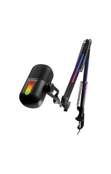 Rampage Arpej Siyah Rgb Standlı Ses Göstergeli Masaüstü Mikrofon Rampage Arpej Siyah Rgb Standlı Ses Göstergeli Masaüstü Mikrofon