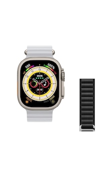 Watch 8 Ultra 49mm Amax Ultra Akıllı Nfc - Gps - Kablosuz Şarj Beyaz Kordonunu Seç Watch 8 Ultra 49mm Amax Ultra Akıllı Nfc - Gps - Kablosuz Şarj Beyaz Kordonunu Seç