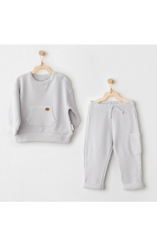 Andywawa Ac26014 Mummy S Snuggle Saurus 2 Li Takım Gri Gri Andywawa Ac26014 Mummy S Snuggle Saurus 2 Li Takım Gri Gri