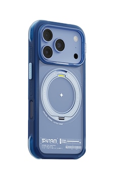 İphone 18 Pro Uyumlu Kılıf M-safe Şarj Özellikli Airbag Tasarımlı Standlı Skinarma Atlas Kapak Mavi İphone 18 Pro Uyumlu Kılıf M-safe Şarj Özellikli Airbag Tasarımlı Standlı Skinarma Atlas Kapak Mavi