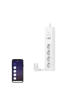 Akıllı Wi-fi Destekli 16a 4&apos Lü Çocuk Kilitli Akım Korumalı Çoklu Priz - Neutronlife Uygulaması Üzerinden Kontrol - Zamanlayıcı Fonksiyon - Usb Type-c Girişleri - 4&apos Lü Priz