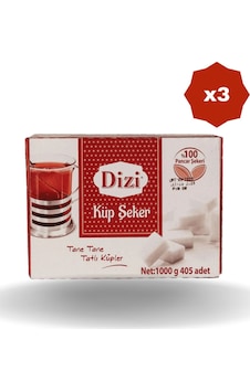 Dizi Küp Şeker 405'li 1000 Gr - 3 Adet Dizi Küp Şeker 405'li 1000 Gr - 3 Adet