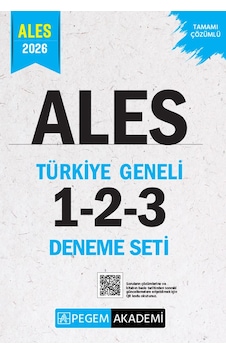 2026 Ales Tamamı Çözümlü Türkiye Geneli 1-2-3 Deneme Seti Pegem Yayıncılık