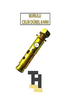 Borulu Çelik Dübel 8 Mm 20 Adet