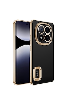 Xiaomi Redmi Note 14 Pro 5g Kılıf Kamera Korumalı Logo Gösteren Zore Omega Kapak Gold Xiaomi Redmi Note 14 Pro 5g Kılıf Kamera Korumalı Logo Gösteren Zore Omega Kapak Gold