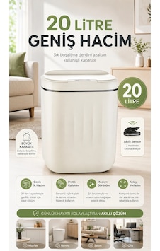 Hareket Sensörlü Büyük 20l Çöp Kovası Uv Işıklı Çok Renkli Hareket Sensörlü Büyük 20l Çöp Kovası Uv Işıklı Çok Renkli