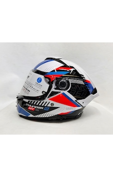 Mt Thunder 4 R Sv Luminance A7 Parlak Renk - Şefaf Vizörlü Kask - Iç Güneş Vizörlü Çok Renkli