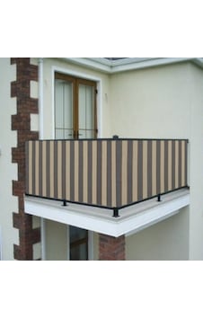 Ceylan Home Balkon Demiri Perdesi Bağcıklı Gri Krem Çizgili Ölçü Gri Ceylan Home Balkon Demiri Perdesi Bağcıklı Gri Krem Çizgili Ölçü Gri