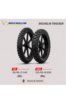 Michelin Tracker 90/90-21 54r - 120/90-18 65r Ön Arka Motosiklet Lastik Takımı Michelin Tracker 90/90-21 54r - 120/90-18 65r Ön Arka Motosiklet Lastik Takımı