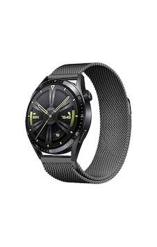 Zore Huawei Gt2 42mm Band-12 20mm Metal Hasır Kordon-siyah Zore Huawei Gt2 42mm Band-12 20mm Metal Hasır Kordon-siyah