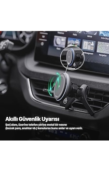 Smart Araç İçi Telefon Tutucu 15w Hızlı Kablosuz Şarj Sensörlü Akıllı Otomatik Kavrama X6401 Smart Araç İçi Telefon Tutucu 15w Hızlı Kablosuz Şarj Sensörlü Akıllı Otomatik Kavrama X6401