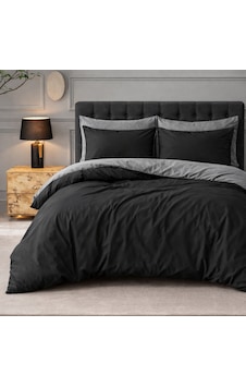 More Home Lastikli Çarşaf Çift Kişilik Nevresim Takımı Antrasit Siyah More Home Lastikli Çarşaf Çift Kişilik Nevresim Takımı Antrasit Siyah