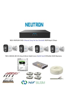 Neutron 2mp 4 Kameralı Sesli Dış Ortam Ahd Full Kamera Seti 500gb Neutron 2mp 4 Kameralı Sesli Dış Ortam Ahd Full Kamera Seti 500gb