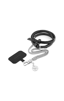 Guess Lisanslı 4g Desenli Zincirli 4g Metal Logolu Çapraz Vücut Pu Telefon Askı Kayışı Siyah Guess Lisanslı 4g Desenli Zincirli 4g Metal Logolu Çapraz Vücut Pu Telefon Askı Kayışı Siyah