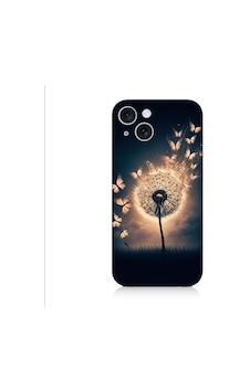 Apple Uyumlu iPhone 15 Plus Üfleyen Çiçek Desenli Silikon Kılıf Silikon Apple Uyumlu iPhone 15 Plus Üfleyen Çiçek Desenli Silikon Kılıf Silikon