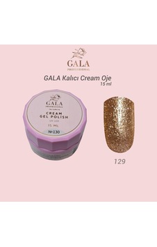 Gala Cream Kalıcı Oje 15 Ml No:129